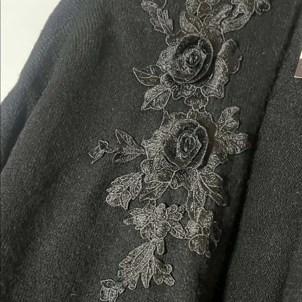 Black Embroidered Cardigan - Picture 5 of 6